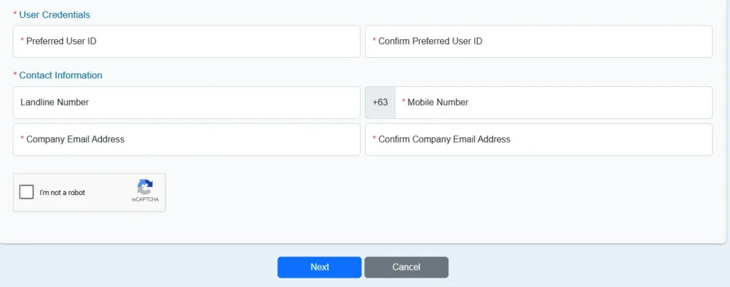 My.SSS Employer Registration Form