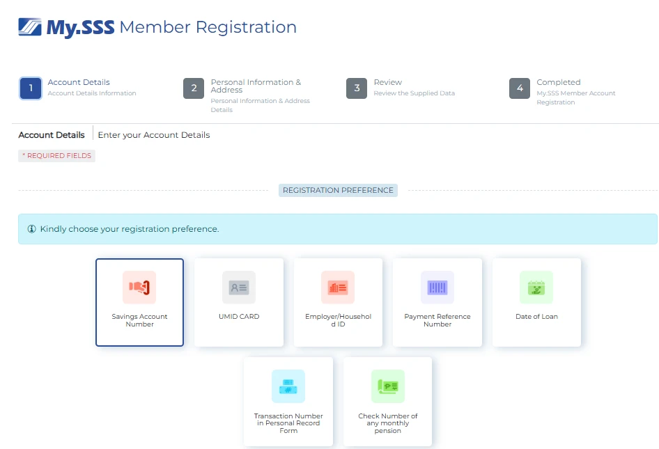 My.SSS Member Registration